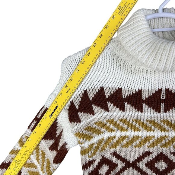 Anthropologie Elsamanda Womens S Sweater Alpaca Blend Southwestern Turtleneck - Picture 10 of 16